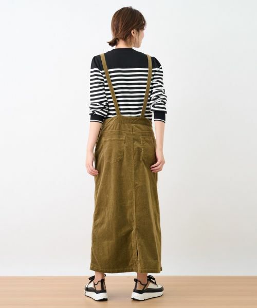 CARA O CRUZ / キャラ・オ・クルス ロング・マキシ丈ワンピース | コーデュロイのサロペットスカート | 詳細27