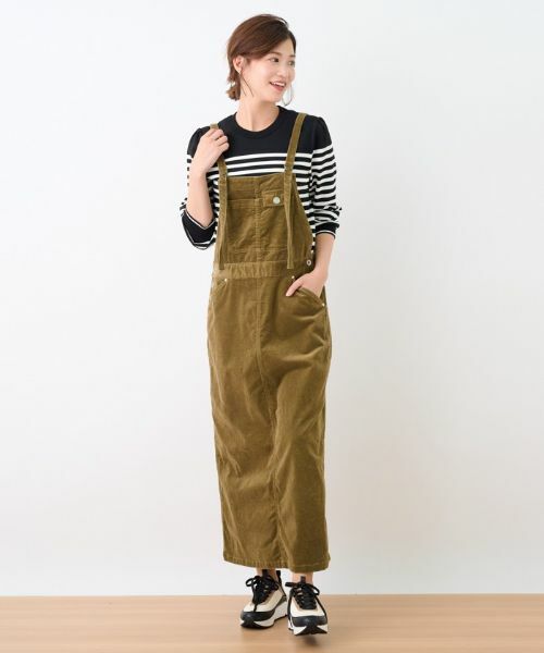 CARA O CRUZ / キャラ・オ・クルス ロング・マキシ丈ワンピース | コーデュロイのサロペットスカート | 詳細28