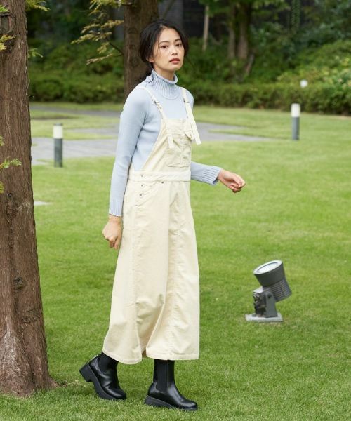 CARA O CRUZ / キャラ・オ・クルス ロング・マキシ丈ワンピース | コーデュロイのサロペットスカート | 詳細3