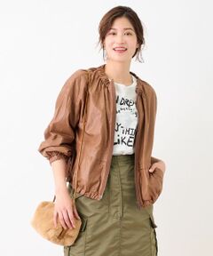 CARA O CRUZ / キャラ・オ・クルス その他アウター | 洗える ジップアップブルゾン