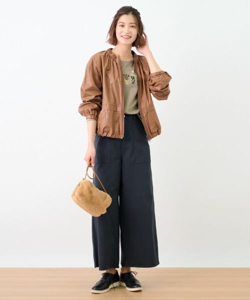 CARA O CRUZ / キャラ・オ・クルス その他アウター | 洗える ジップアップブルゾン | 詳細17