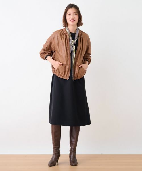 CARA O CRUZ / キャラ・オ・クルス その他アウター | 洗える ジップアップブルゾン | 詳細18