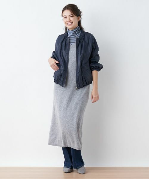 CARA O CRUZ / キャラ・オ・クルス その他アウター | 洗える ジップアップブルゾン | 詳細3