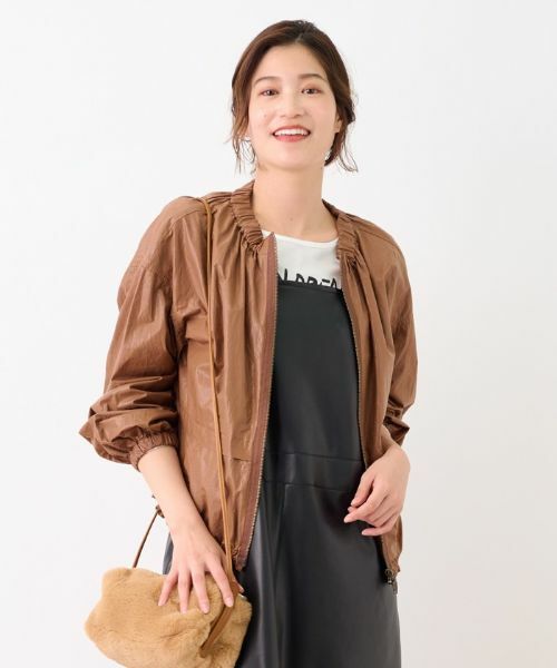 CARA O CRUZ / キャラ・オ・クルス その他アウター | 洗える ジップアップブルゾン | 詳細8