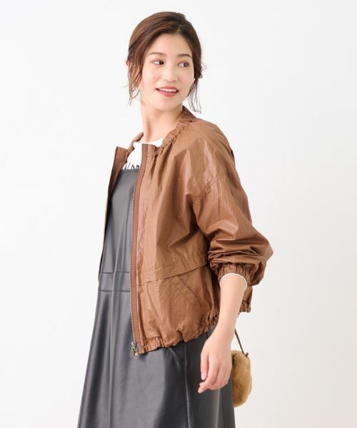 CARA O CRUZ / キャラ・オ・クルス その他アウター | 洗える ジップアップブルゾン | 詳細9