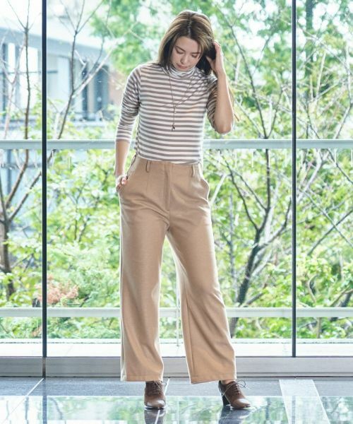 CARA O CRUZ / キャラ・オ・クルス その他パンツ | ウエスト伸縮 ワイドパンツ【セットアップ対応商品】 | 詳細11