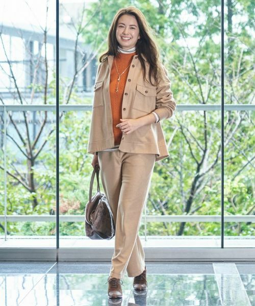 CARA O CRUZ / キャラ・オ・クルス その他パンツ | ウエスト伸縮 ワイドパンツ【セットアップ対応商品】 | 詳細13