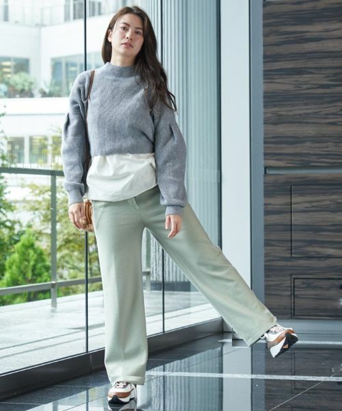 CARA O CRUZ / キャラ・オ・クルス その他パンツ | ウエスト伸縮 ワイドパンツ【セットアップ対応商品】 | 詳細17