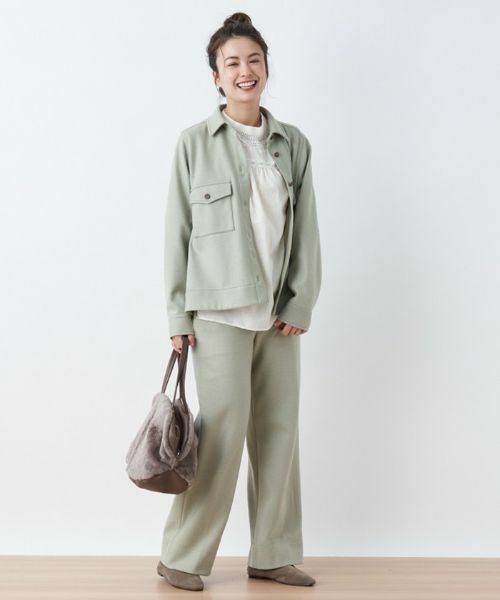 CARA O CRUZ / キャラ・オ・クルス その他パンツ | ウエスト伸縮 ワイドパンツ【セットアップ対応商品】 | 詳細20