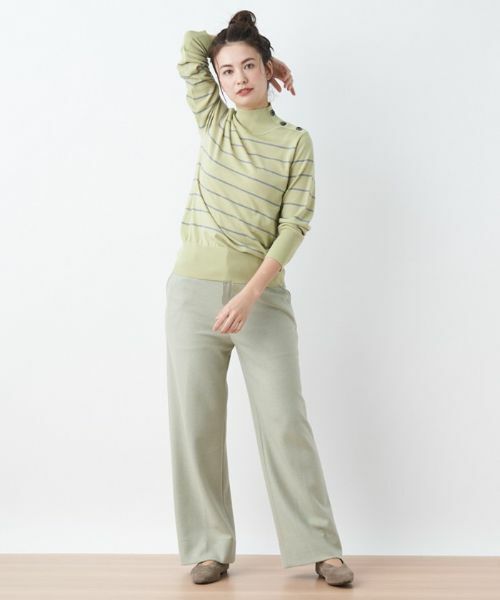 CARA O CRUZ / キャラ・オ・クルス その他パンツ | ウエスト伸縮 ワイドパンツ【セットアップ対応商品】 | 詳細21