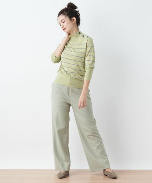 CARA O CRUZ / キャラ・オ・クルス その他パンツ | ウエスト伸縮 ワイドパンツ【セットアップ対応商品】 | 詳細22