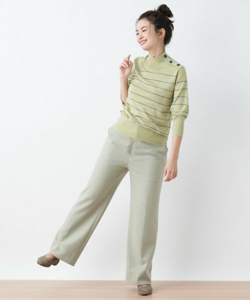 CARA O CRUZ / キャラ・オ・クルス その他パンツ | ウエスト伸縮 ワイドパンツ【セットアップ対応商品】 | 詳細23