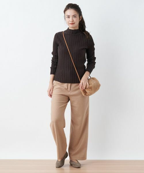 CARA O CRUZ / キャラ・オ・クルス その他パンツ | ウエスト伸縮 ワイドパンツ【セットアップ対応商品】 | 詳細29