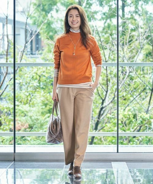 CARA O CRUZ / キャラ・オ・クルス その他パンツ | ウエスト伸縮 ワイドパンツ【セットアップ対応商品】 | 詳細7