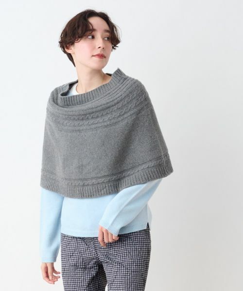 CARA O CRUZ / キャラ・オ・クルス マフラー・ショール・スヌード・ストール | ニットケープ | 詳細12