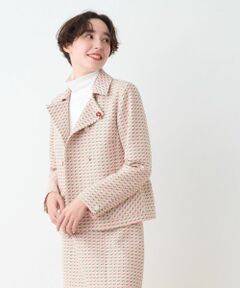 CARA O CRUZ / キャラ・オ・クルス テーラードジャケット | 【セレモニー】ツイード風ジャケット【DUTEL】