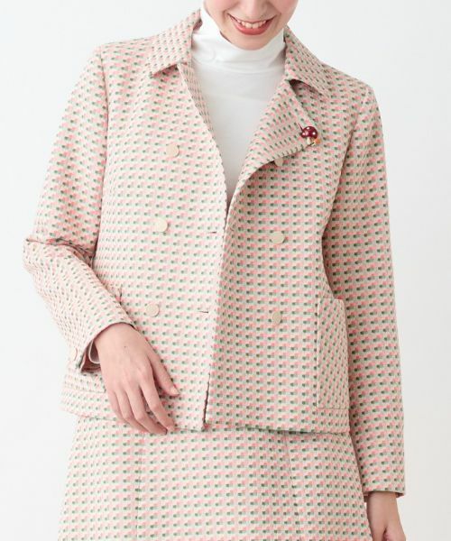 CARA O CRUZ / キャラ・オ・クルス テーラードジャケット | 【セレモニー】ツイード風ジャケット【DUTEL】 | 詳細10