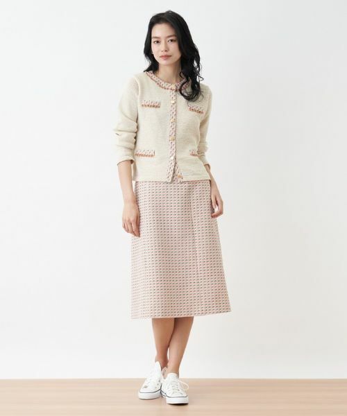 CARA O CRUZ / キャラ・オ・クルス ミニ・ひざ丈スカート | 【セレモニー】ツイード風スカート【DUTEL】 | 詳細10