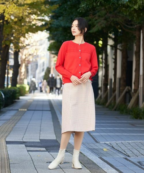 CARA O CRUZ / キャラ・オ・クルス ミニ・ひざ丈スカート | 【セレモニー】ツイード風スカート【DUTEL】 | 詳細14