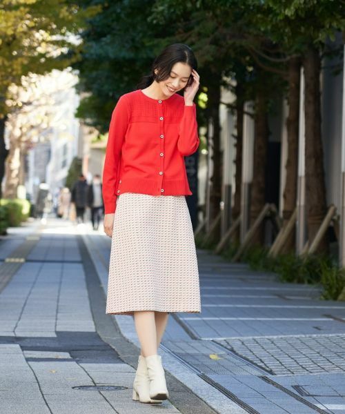 CARA O CRUZ / キャラ・オ・クルス ミニ・ひざ丈スカート | 【セレモニー】ツイード風スカート【DUTEL】 | 詳細16