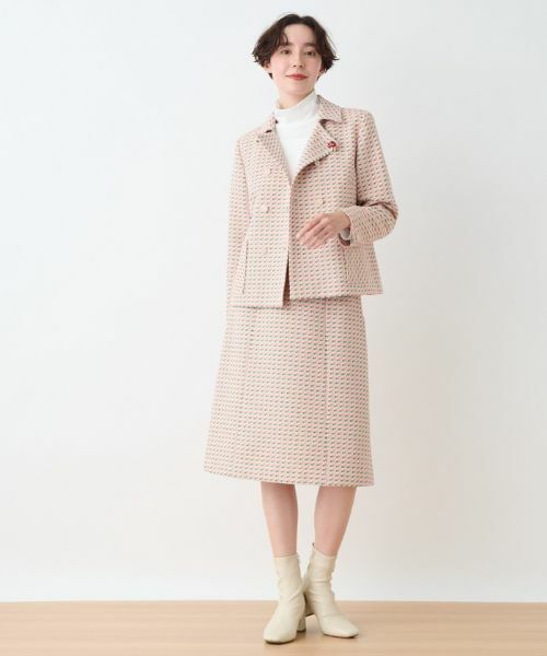 CARA O CRUZ / キャラ・オ・クルス ミニ・ひざ丈スカート | 【セレモニー】ツイード風スカート【DUTEL】 | 詳細3