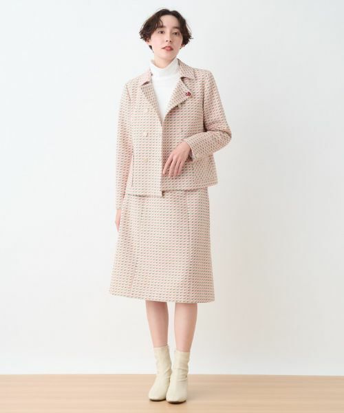 CARA O CRUZ / キャラ・オ・クルス ミニ・ひざ丈スカート | 【セレモニー】ツイード風スカート【DUTEL】 | 詳細5