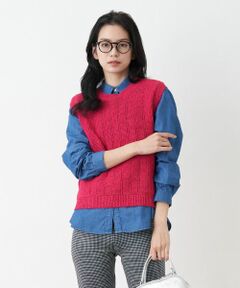 CARA O CRUZ / キャラ・オ・クルス テーラードジャケット | クルーネックニットベスト