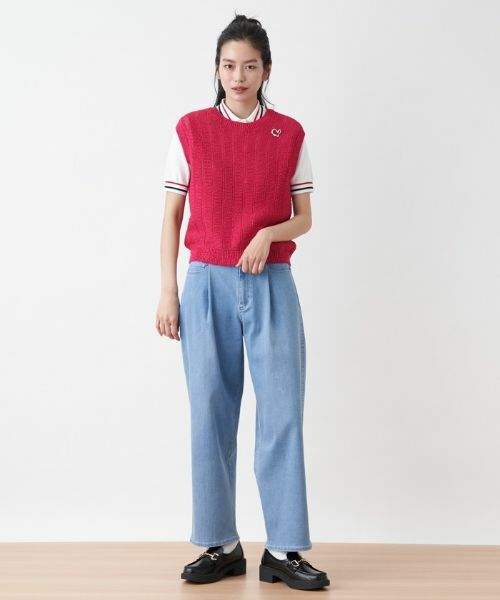 CARA O CRUZ / キャラ・オ・クルス テーラードジャケット | クルーネックニットベスト | 詳細11