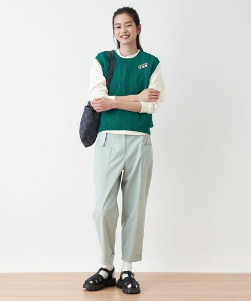 CARA O CRUZ / キャラ・オ・クルス テーラードジャケット | クルーネックニットベスト | 詳細14