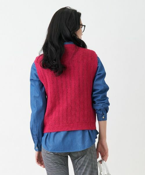 CARA O CRUZ / キャラ・オ・クルス テーラードジャケット | クルーネックニットベスト | 詳細2
