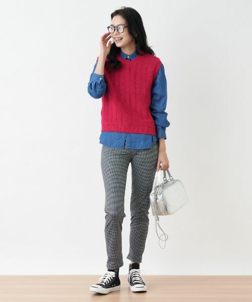 CARA O CRUZ / キャラ・オ・クルス テーラードジャケット | クルーネックニットベスト | 詳細3