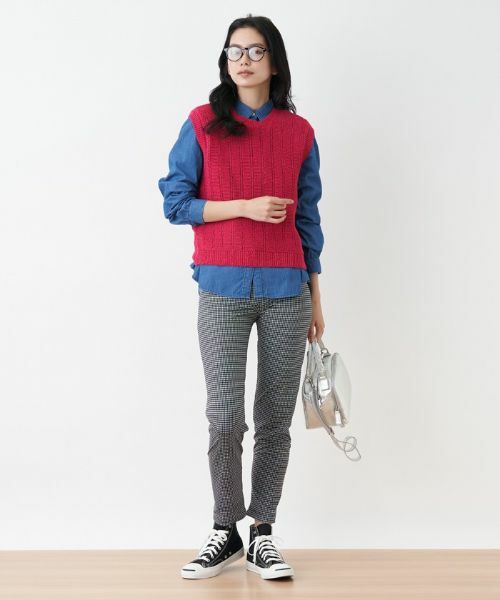 CARA O CRUZ / キャラ・オ・クルス テーラードジャケット | クルーネックニットベスト | 詳細4