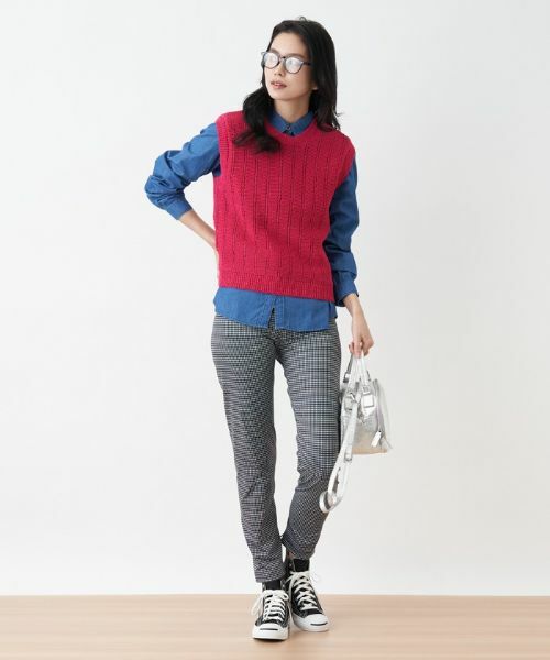 CARA O CRUZ / キャラ・オ・クルス テーラードジャケット | クルーネックニットベスト | 詳細5