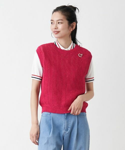 CARA O CRUZ / キャラ・オ・クルス テーラードジャケット | クルーネックニットベスト | 詳細9