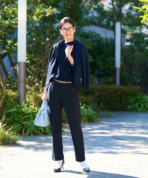 CARA O CRUZ / キャラ・オ・クルス その他パンツ | 洗える のびのび センタープレスパンツ | 詳細11