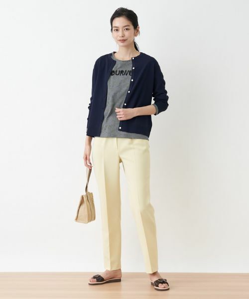 CARA O CRUZ / キャラ・オ・クルス その他パンツ | 洗える のびのび センタープレスパンツ | 詳細15