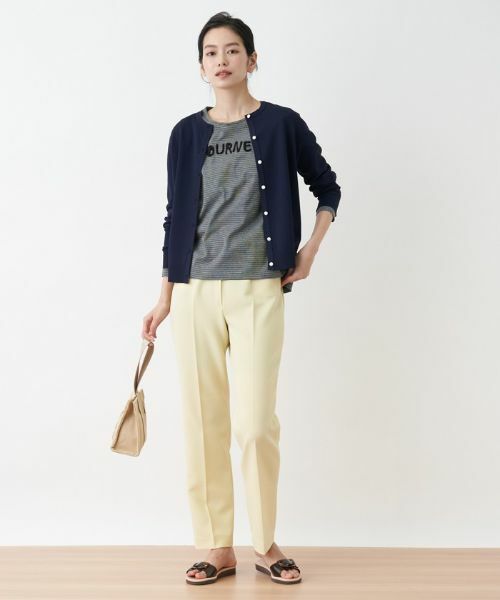 CARA O CRUZ / キャラ・オ・クルス その他パンツ | 洗える のびのび センタープレスパンツ | 詳細16