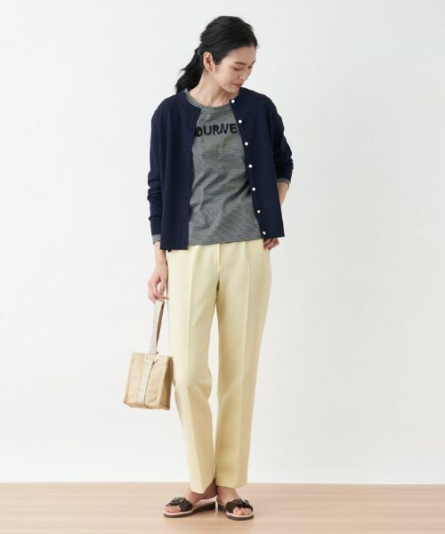 CARA O CRUZ / キャラ・オ・クルス その他パンツ | 洗える のびのび センタープレスパンツ | 詳細17