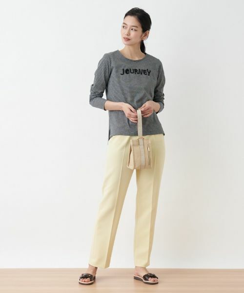 CARA O CRUZ / キャラ・オ・クルス その他パンツ | 洗える のびのび センタープレスパンツ | 詳細18