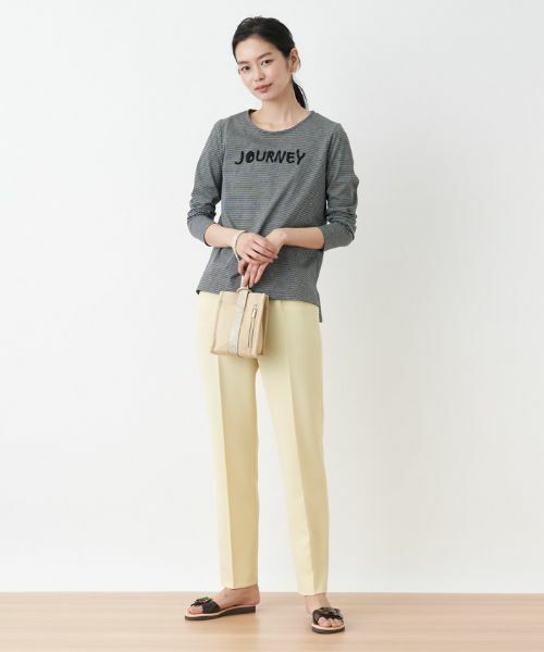 CARA O CRUZ / キャラ・オ・クルス その他パンツ | 洗える のびのび センタープレスパンツ | 詳細19