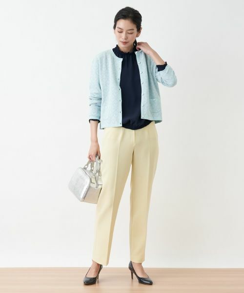 CARA O CRUZ / キャラ・オ・クルス その他パンツ | 洗える のびのび センタープレスパンツ | 詳細4