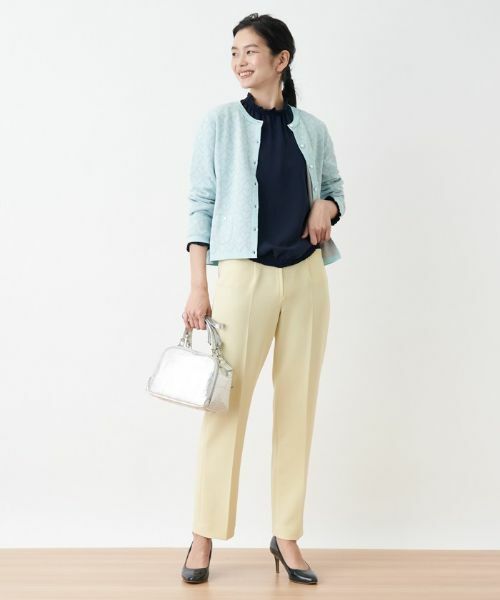 CARA O CRUZ / キャラ・オ・クルス その他パンツ | 洗える のびのび センタープレスパンツ | 詳細5