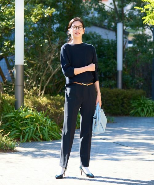 CARA O CRUZ / キャラ・オ・クルス その他パンツ | 洗える のびのび センタープレスパンツ | 詳細7