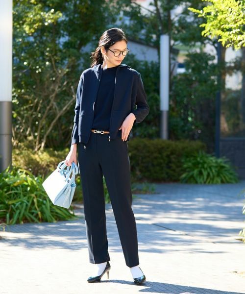 CARA O CRUZ / キャラ・オ・クルス その他パンツ | 洗える のびのび センタープレスパンツ | 詳細9