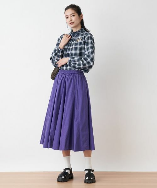 CARA O CRUZ / キャラ・オ・クルス ミニ・ひざ丈スカート | 洗える フレアスカート | 詳細7