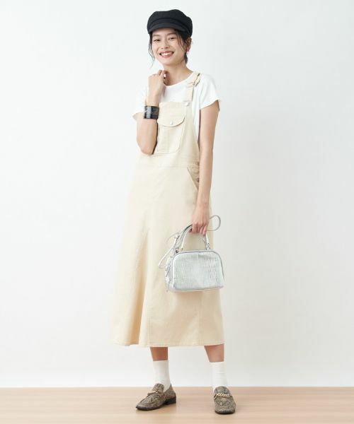 CARA O CRUZ / キャラ・オ・クルス ロング・マキシ丈ワンピース | 洗える サロペットスカート | 詳細11