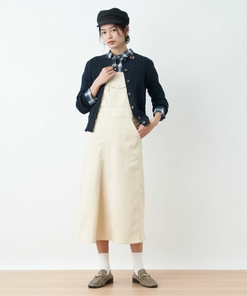 CARA O CRUZ / キャラ・オ・クルス ロング・マキシ丈ワンピース | 洗える サロペットスカート | 詳細20