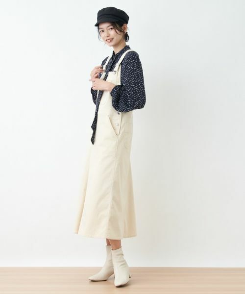 CARA O CRUZ / キャラ・オ・クルス ロング・マキシ丈ワンピース | 洗える サロペットスカート | 詳細23