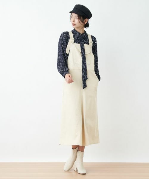 CARA O CRUZ / キャラ・オ・クルス ロング・マキシ丈ワンピース | 洗える サロペットスカート | 詳細24