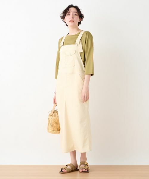 CARA O CRUZ / キャラ・オ・クルス ロング・マキシ丈ワンピース | 洗える サロペットスカート | 詳細3